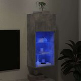 TV ormarić s LED svjetlima siva boja betona 40 5x30x90 cm | shoptok.hr