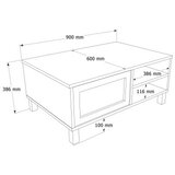 Hanah home Sto za dnevnu sobu Dune DN3 SJ | Eponuda.com