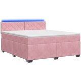  Krevet s box springom, madracem i LED-om Ružičasta 140 x 190 cm | shoptok.hr