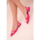 Soho Fuchsia Matte Satin Women's Classic Heeled Shoes 17929 Cene