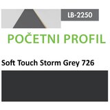 AGT profil Zidni MDF Početni LB-2250-A Soft Touch Storm Grey (726) 2800x115x12mm ( 026-091 ) Cene