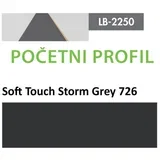 profil Zidni MDF Početni LB-2250-A Soft Touch Storm Grey (726) 2800x115x12mm ( 026-091 )