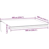 vidaXL Tenda na ručno uvlačenje antracit i bijela 600x300 cm | shoptok.hr