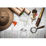  Zemljevid sveta praskanka Deluxe Blanc edicija - srebrn | Shoptok.si