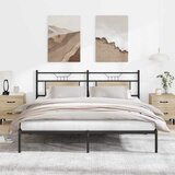 vidaXL Okvir kreveta bez madraca boja hrasta sonome 183x203 cm drveni | shoptok.hr