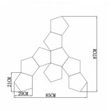 Vesta 569 LUSTER 108W 3000K CRNA/BELA | ePonuda.com