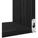  Polica na zidu s policom 2 pcs Crni hrast 40 x 40 x 49,5 cm | shoptok.hr