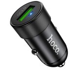 hoco. Avtopolnilec Speed Up (Z32) - USB-A QC 3.0 18W 3A - črn | Shoptok.si