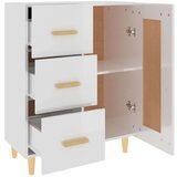  Komoda sjajna bijela 69 5x34x90 cm od konstruiranog drva | shoptok.hr