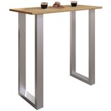 XXXL Barska Miza Xona, Barva Hrasta, Srebrna, 110x50cm | Shoptok.si