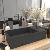 vidaXL Kupaonski umivaonik keramički tamnosivi | shoptok.hr
