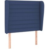  Uzglavlje s ušima plavi 103x23x118/128 cm od tkanine | shoptok.hr