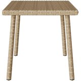  Vrtni stolić za kavu pravokutni bež 60x40x37 cm poliratan | shoptok.hr
