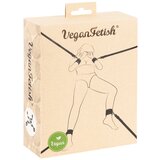 Vegan Fetish Bed Restraint Set Black Cene