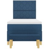  Krevet s opruga kutije s jastukom Plava 200 x 90 cm tkanina | shoptok.hr