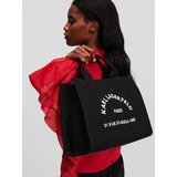 Karl Lagerfeld Shopper torba crna / bijela | shoptok.hr