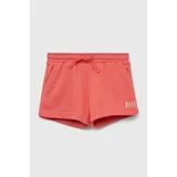 Roxy Dječje kratke hlače boja: narančasta, glatki materijal, podesivi struk