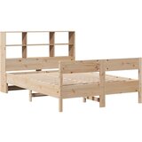 vidaXL Knjižna postelja brez vzmetnice 120x190 cm trdna borovina | Shoptok.si