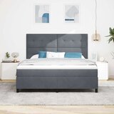  LED Box Spring Krevet Tamno siva 180 x 200 cm tkanina | shoptok.hr