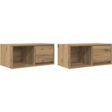 TV ormarići 2 kom artisan hrast 60x31x25,5 cm konstruirano drvo | shoptok.hr