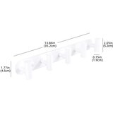 INF Trpežni stenski kavlji - 5 kavljev iz nerjavečega jekla za kopalnico, kuhinjo in vrata White, (5000296484) | Shoptok.si