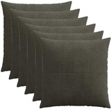  Presvlaka za jastuk 6 pcs ALMELO Antracit 60 x 60 cm Kord Slike
