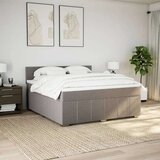 vidaXL Box spring postelja z vzmetnico taupe 180x200 cm blago, (21305941) | Shoptok.si