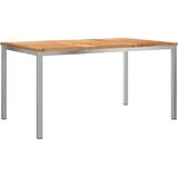  Vrtni set za objed 5 pcs Masivni teak drvo i nehrđajući čelik | Eponuda.com