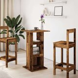 vidaXL Barski stol s prostorom boja drva 60x60x102cm konstruirano drvo | shoptok.hr