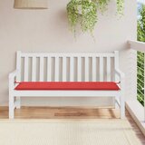  Jastuk za vrtnu klupu crveni 150 x 50 x 3 cm od tkanine Oxford Cijene