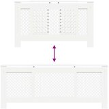  Pokrov za radijator MDF bijeli 205 cm | shoptok.hr