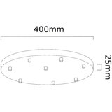 Open Design OR85341 - Luster na sajli ERO 8xG9/8W/230V crna | Eponuda.com
