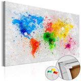  Slika na plutenoj podlozi - Expressionism of the World [Cork Map] 120x80 Cijene