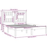  Posteljni okvir iz trdnega lesa 120x190 cm, (20646593) | Shoptok.si
