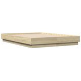  Okvir kreveta s LED svjetlima boja hrasta sonome 120 x 190 cm | shoptok.hr