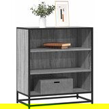vidaXL Komoda siva sonoma 68x35x76 cm inženirski les in kovina | Shoptok.si