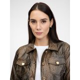 Orsay Brown women's patterned faux leather jacket - Women's | Shoptok.si