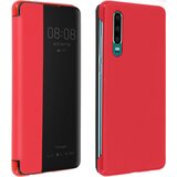 AVIZAR Zašcitna torbica z velikim okencem za ogled - rdeca str. Huawei P30, (20600247) | Shoptok.si