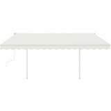  Tenda na ručno uvlačenje sa stupovima 4 x 3 m krem | shoptok.hr