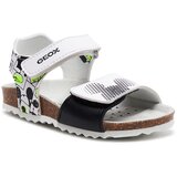 Geox Sandali B Sandal Chalki Boy B152QC 000BC C0552 S White/Fluo Yellow Cene