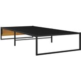  Posteljni okvir črn kovinski 100x200 cm, (20606505) | Shoptok.si