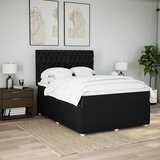 Krevet s oprugama i madracem crni 140x200 cm od tkanine | shoptok.hr