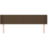  Uzglavlje s ušima tamnosmeđe 183x16x78/88 cm od tkanine | shoptok.hr