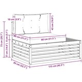  Zunanja garnitura za sedenje 2 Kos Naravna in antracitna, (5000270608) | Shoptok.si