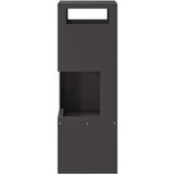 vidaXL Crna Pocinčani čelik 35 x 35 x 100 cm Izdržljivo | shoptok.hr
