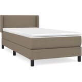  Krevet s oprugama i madracem smeđesivi 90x200 cm od tkanine | shoptok.hr