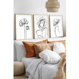 WALLXPERT Huhu534 - Višenamenska dekorativna slika u okviru (3 komada) 30 x 40 cm | Eponuda.com