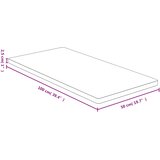 Stolna ploča 50x100x2,5 cm od bambusa | shoptok.hr