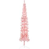  Tanka umjetna polovica božićnog drvca sa stalkom roza 210 cm | shoptok.hr