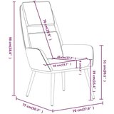  Stolica za opuštanje od tkanine boja senfa | shoptok.hr